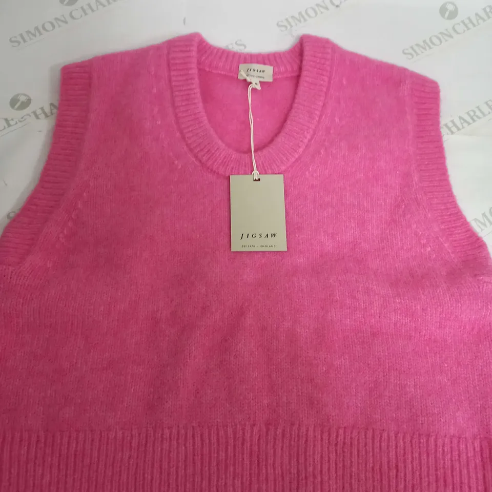 JIGSAW ALPACA BLEND U NECK TANK IN PINK - MEDIUM