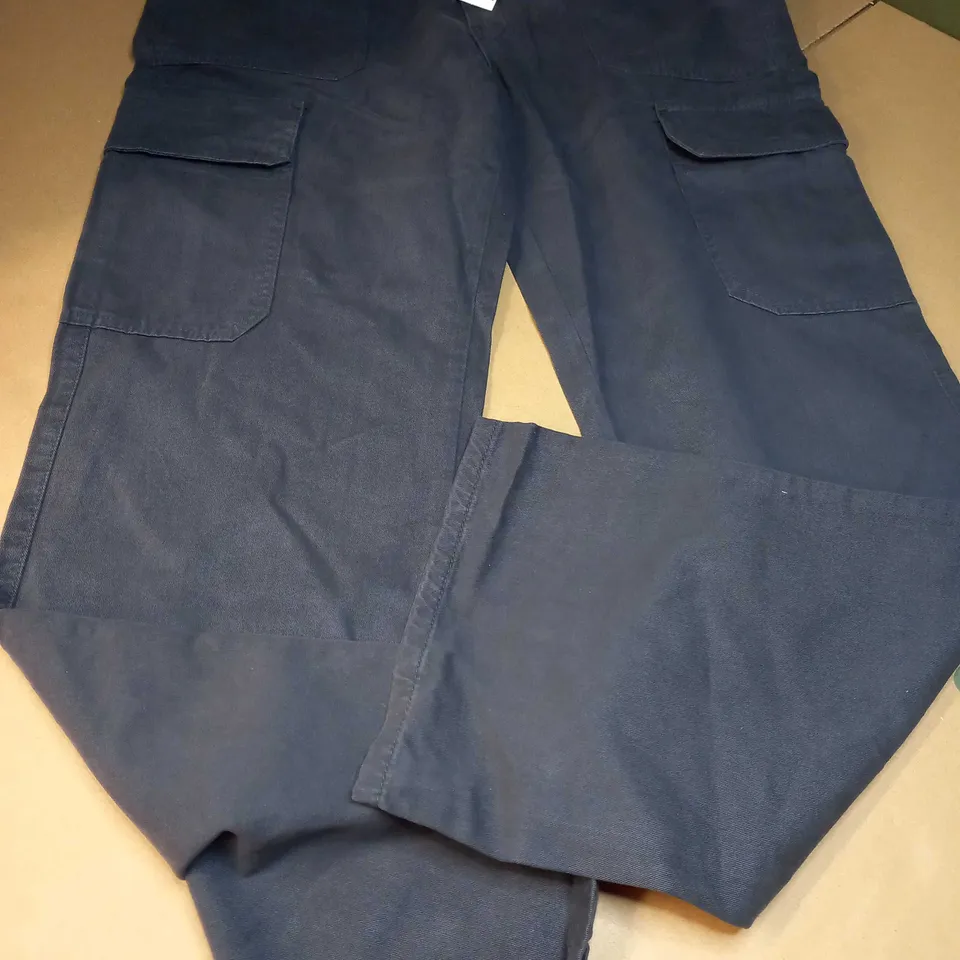 ZARA NAVY COMBAT TROUSERS - SIZE 12