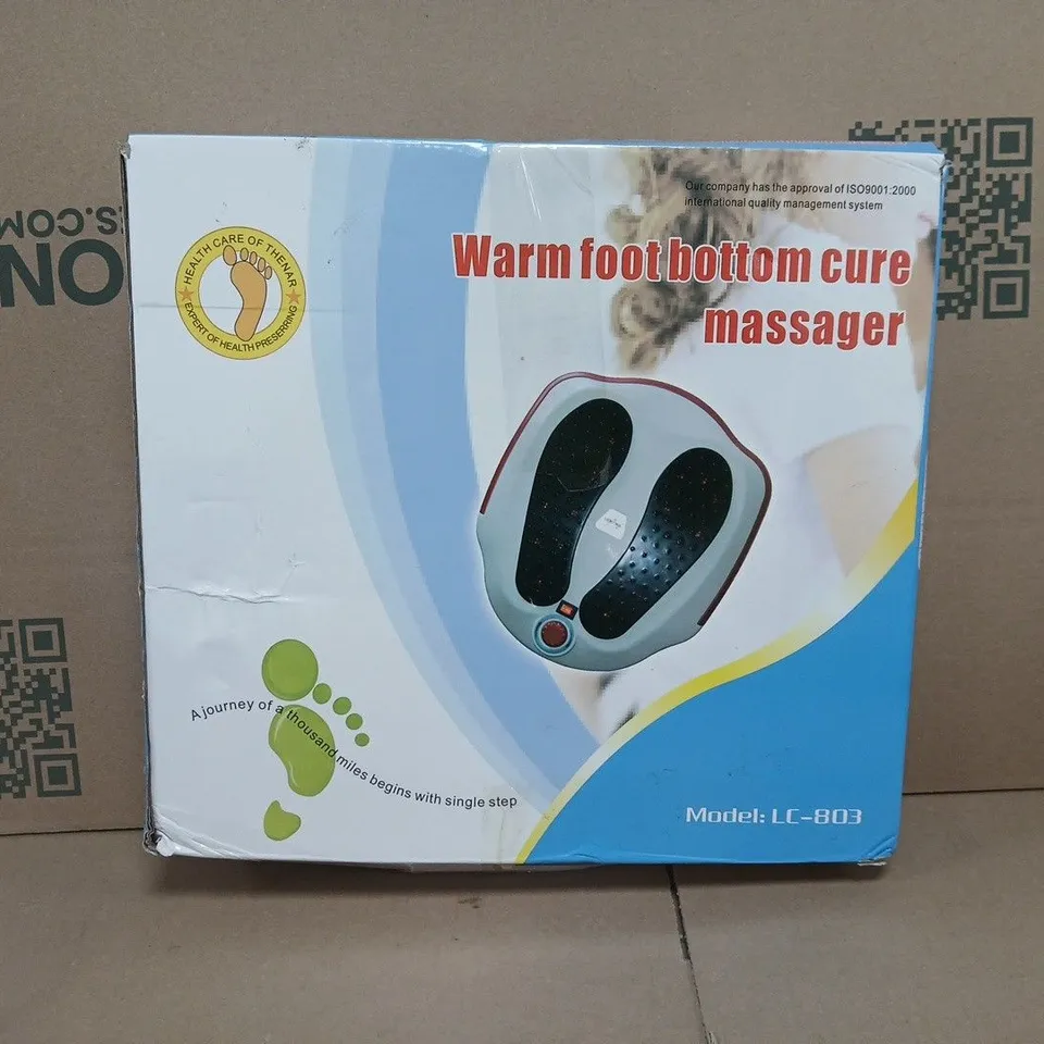 BOXED UNBRANDED LC-803 WARM FOOT BOTTOM CURE MASSAGER