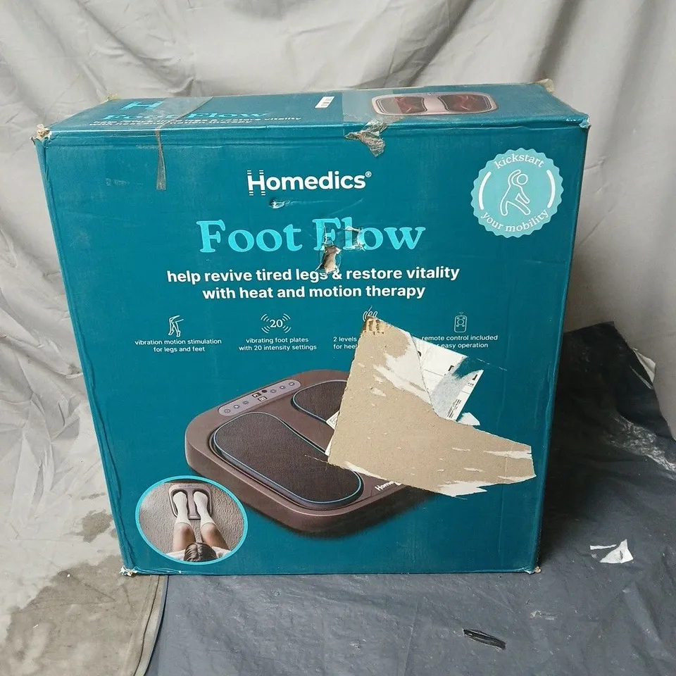HOMEDICS FOOT FLOW DEVICE BOXED