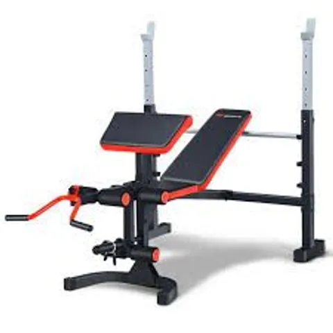  BOXED OLYMPIC WEIGHT BENCH FOR FULL-BODY WORKOUT AND STRENGTH TRAINING