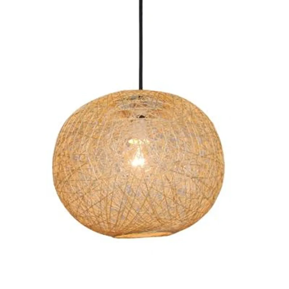 BOXED RATTAN SPHERE PENDANT SHADE (1 BOX)