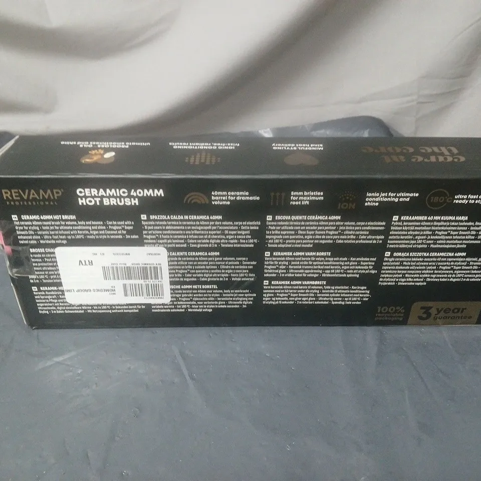 REVAMP CERAMIC 40MM HOT BRUSH BOXED