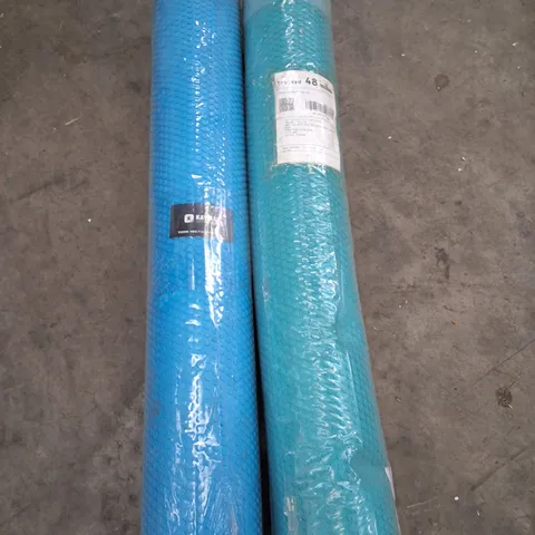 LOT OF 2 SEALED KAYMAN EXERCISE TUBES IN BLUE AND GREEN
