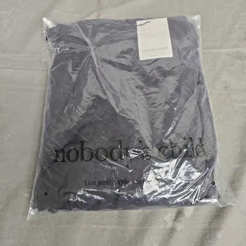 BAGGED NOBODY'S CHILD BETHANY MIDI DRESS PLAIN – BLACK, UK 12 (EU 40, USA 8)