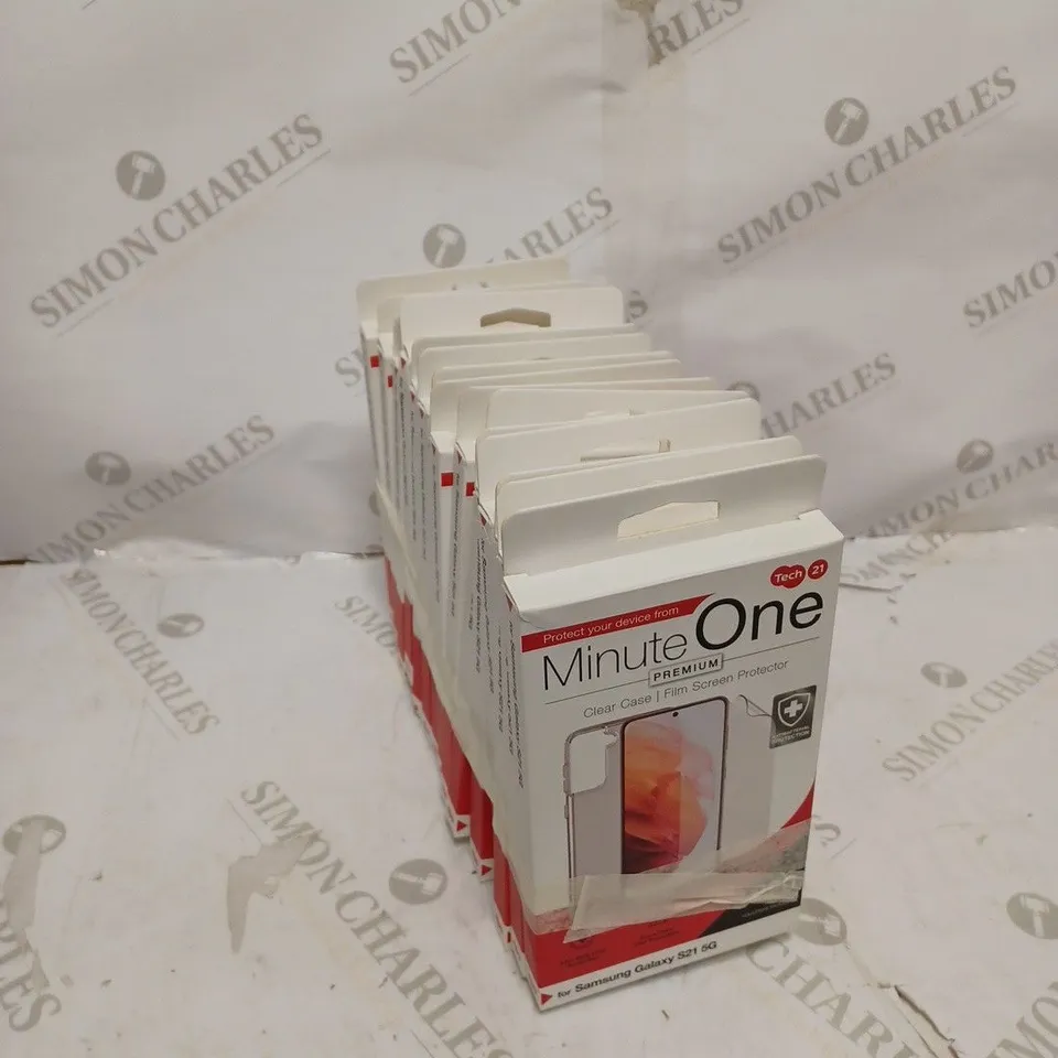 LOT OF 15 MINUTE ONE CLEAR CASE & SCREEN PROTECTOR KITS FOR SAMSUNG GALAXY S21+5G