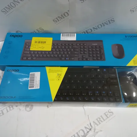 2 RAPOO KEYBOARDS, 8100M AND 9300M