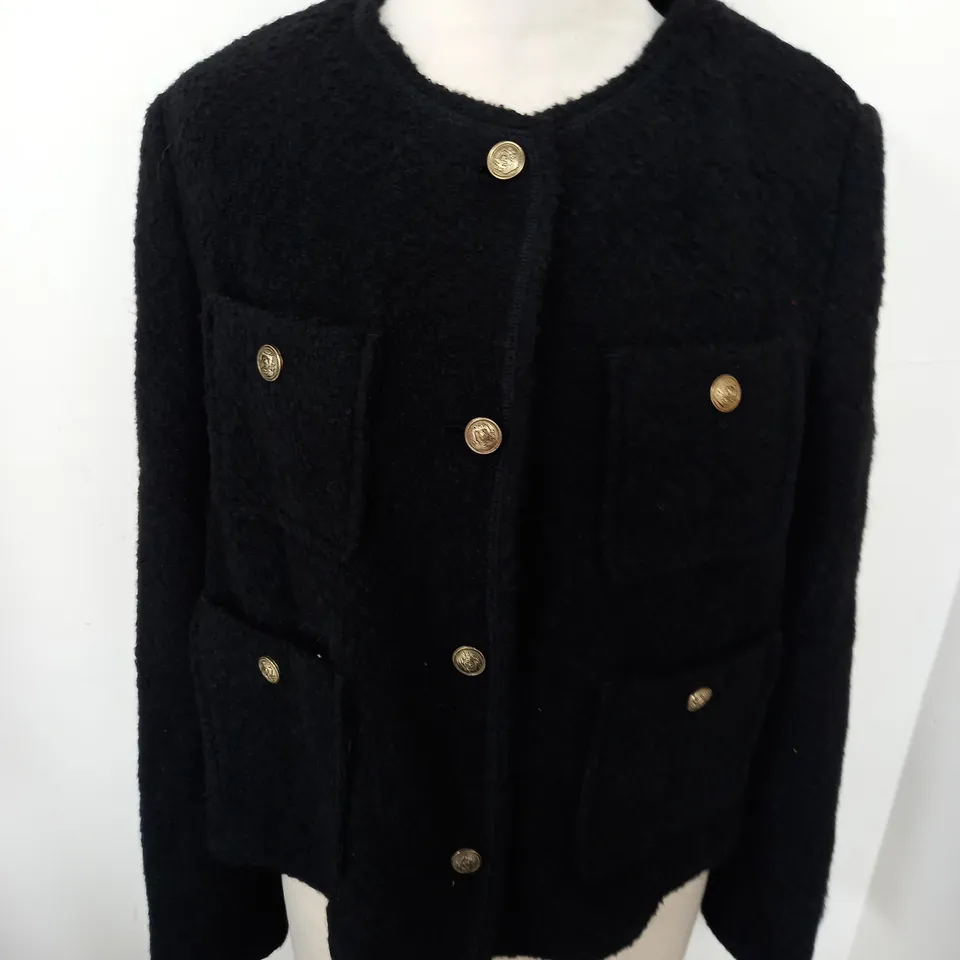 MASSIMO DUTTI MULTI POCKETED LONG SLEEVE JACKET - EUR M