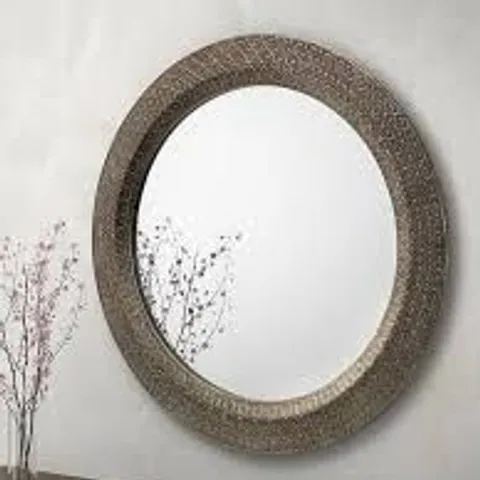 BOXED JULIEN BOXEN CADENCE LARGE ROUND WALL MIRROR - COLLECTION ONLY