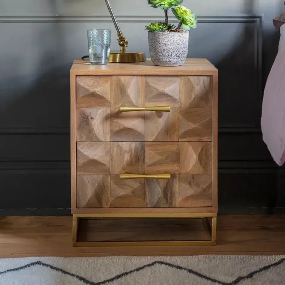 BOXED ATKIN AND THYME EL CAPITAN BEDSIDE DRAWERS