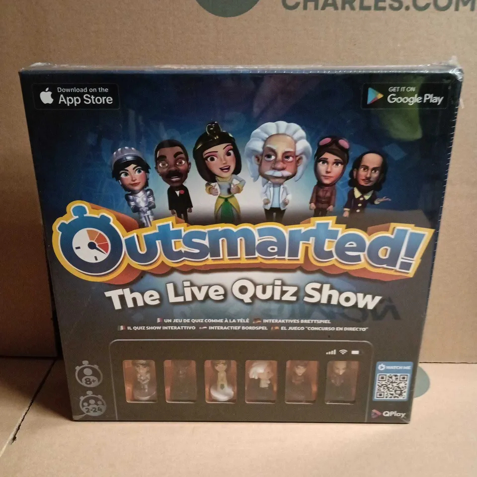 OUTSMARTED! THE LIVE QUIZ SHOW – BOXED FAMILY GAME