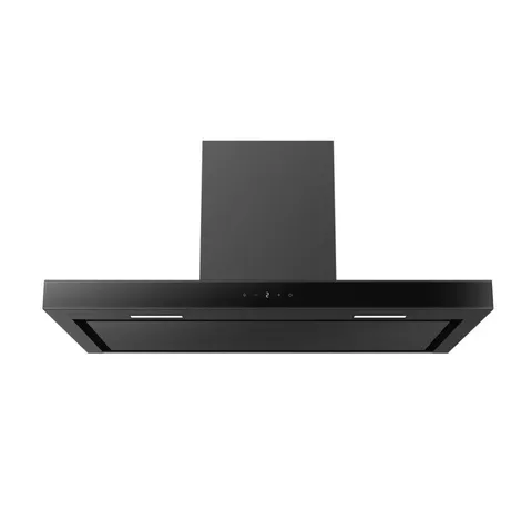 BOXED ELECTRIQ 90CM SLIMLINE COOKER HOOD WITH TOUCH CONTROLS AND HIGH EXTRACTION RATE - BLACK