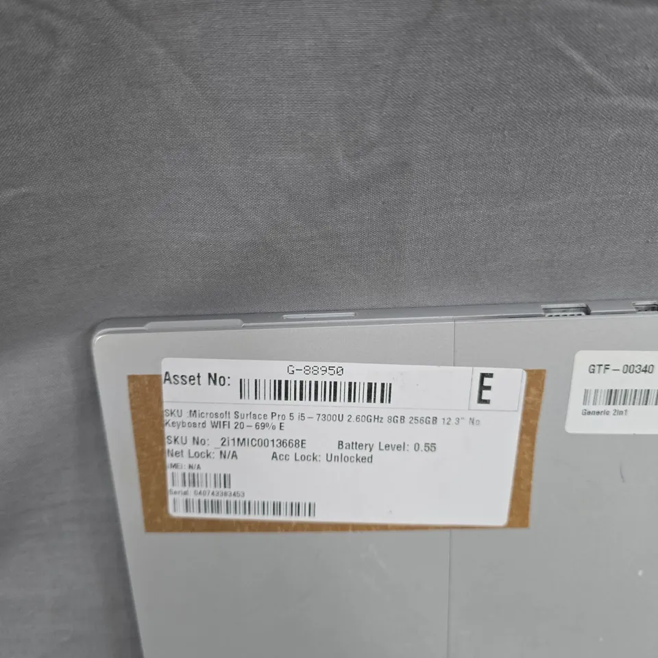 MICROSOFT SURFACE PRO 5 TABLET (I5-7300U, 8GB RAM, 256GB) – 12.3-INCH