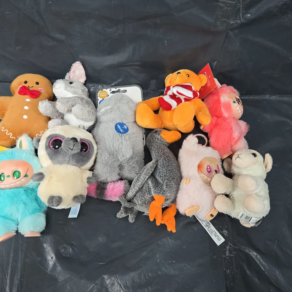 APPROXIMATELY 10 ASSORTED SOFT TOYS TO INCLUDE; CRY BABY, YOO HOO AND FRIENDS AND LOVE PUPPY
