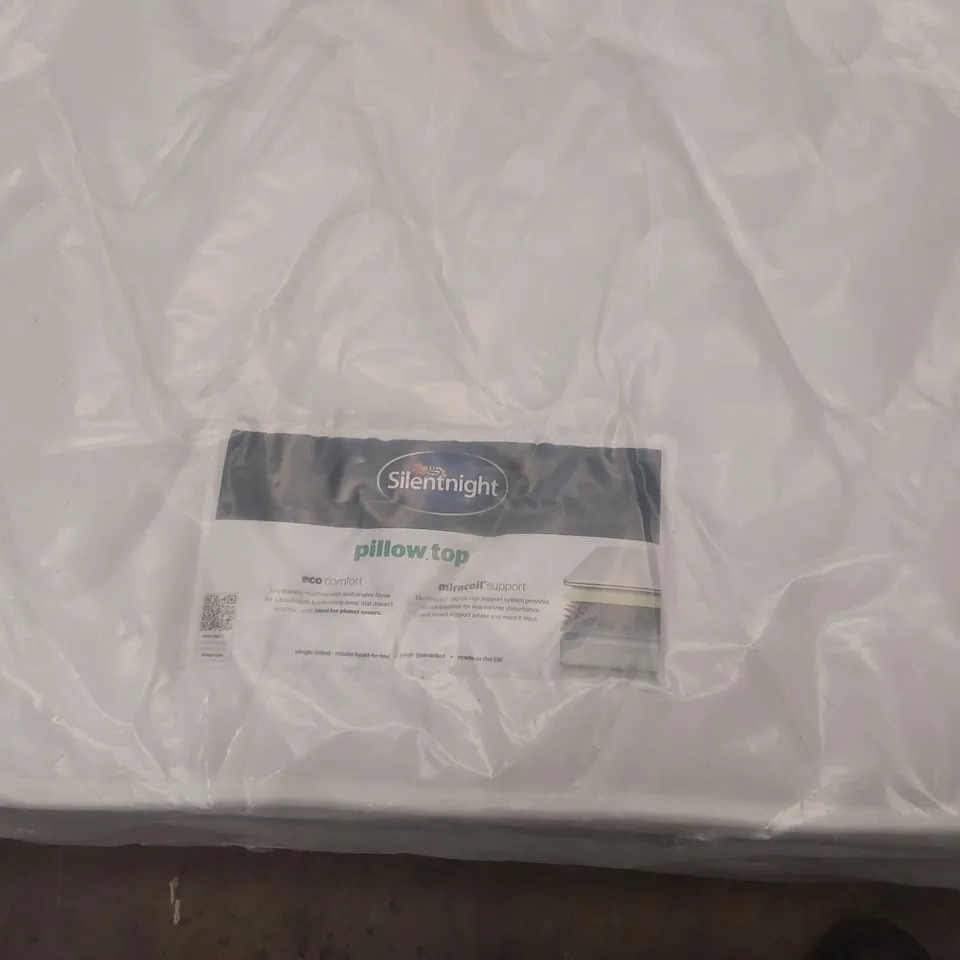 QUALITY BAGGED SILENTNIGHT MIRACOIL PILLOWTOP 5' KINGSIZE MATTRESS  RRP £499