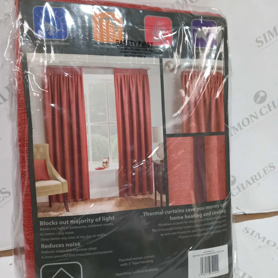 ENHANCED LIVING MATRIX THERMAL BLOCKOUT PENCIL PLEAT CURTAINS