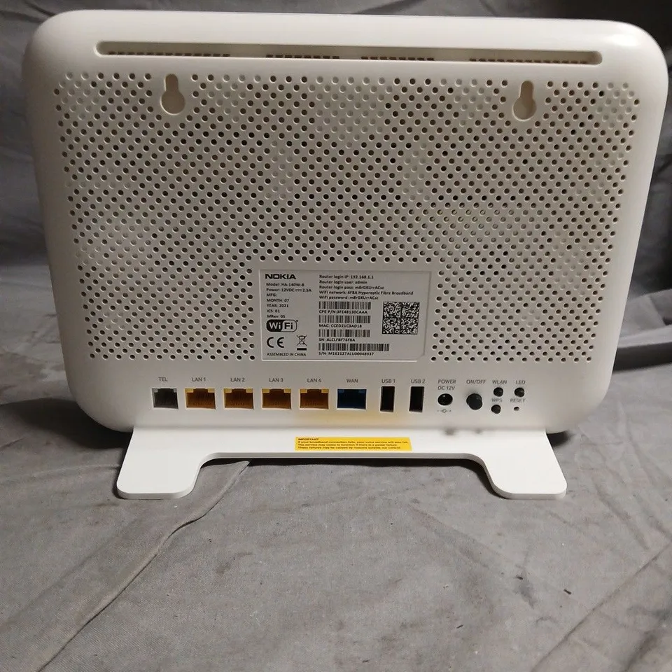 NOKIA HYPEROPTIC WIFI HUB WHITE