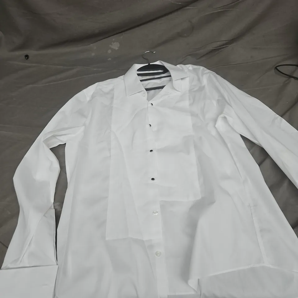 MOSS SLIM FIT WHITE SHIRT – MEN'S, NECK 17IN COLLAR