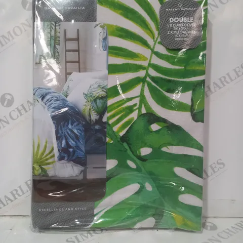GAVENO CAVAILIA DUVET SET IN TROPICAL LEAF DESIGN - DOUBLE