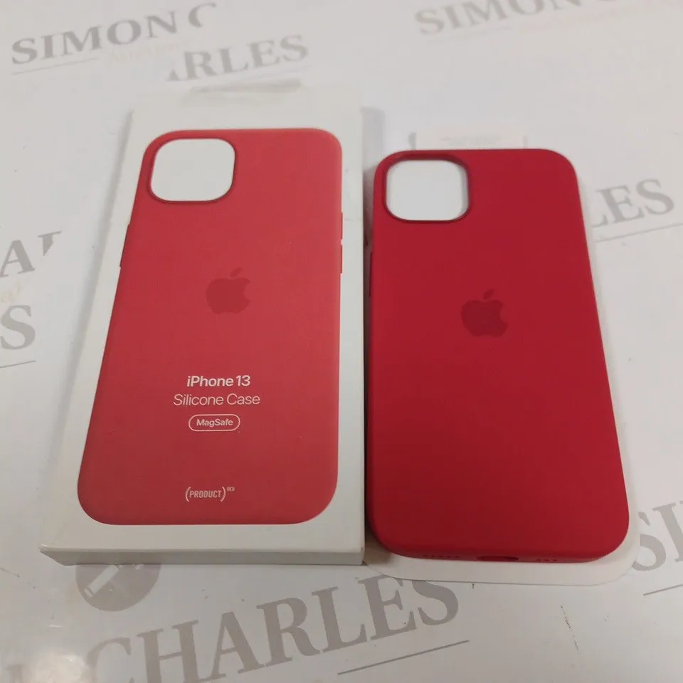 BOXED APPLE IPHONE 13 SILICONE CASE - RED