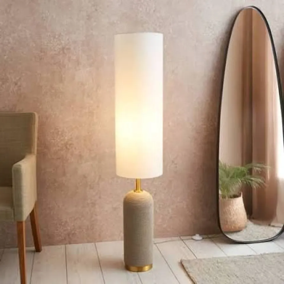 BOXED CLEMENTINE BOHO FLOOR LAMP - OFF WHITE