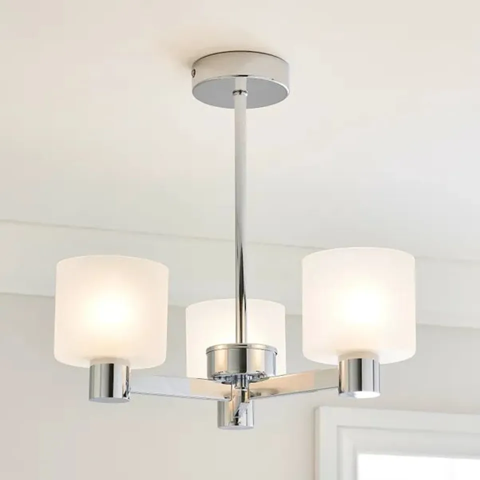 BOXED ERIN 3 LIGHT SEMI FLUSH CEILING LIGHT
