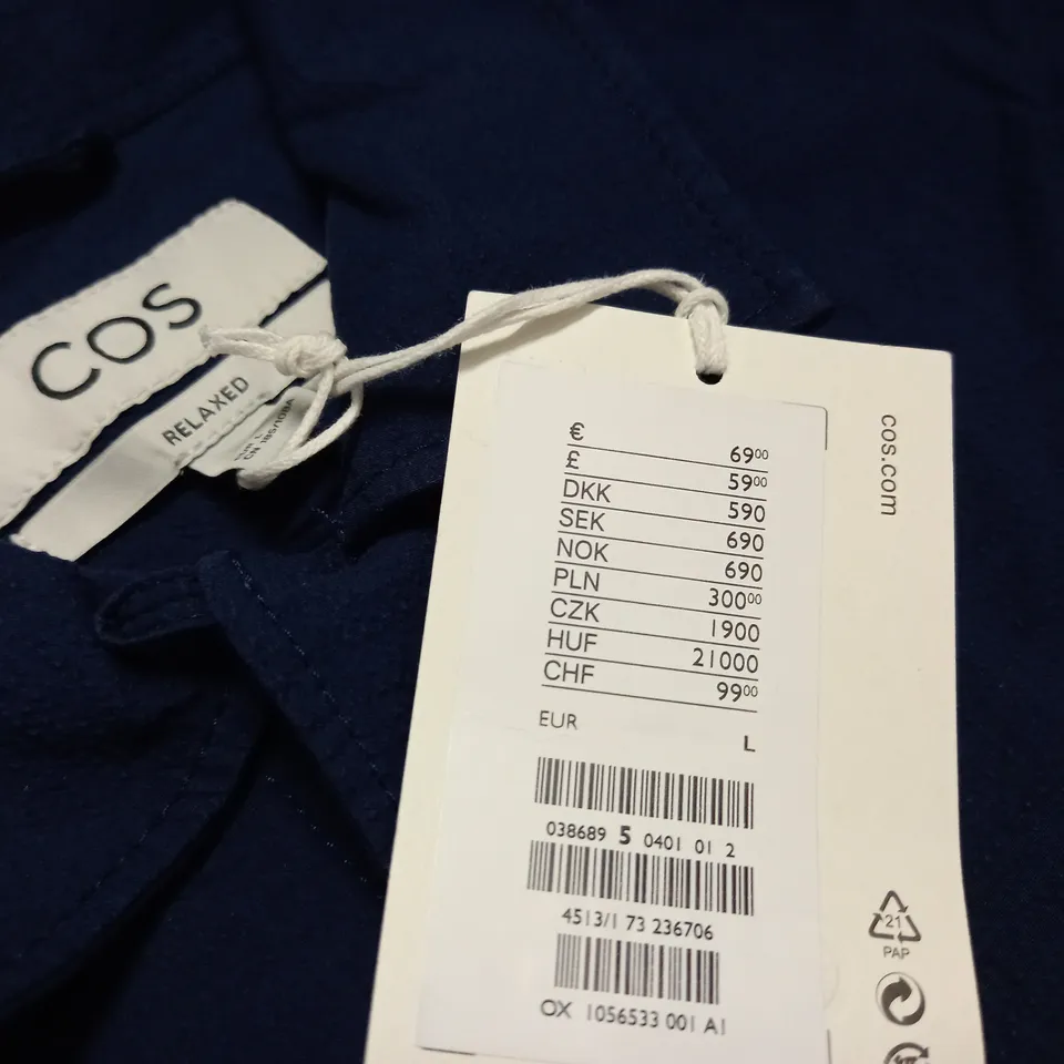COS RELAXED FIT SHORT SLEEVE SHIRT - EUR L