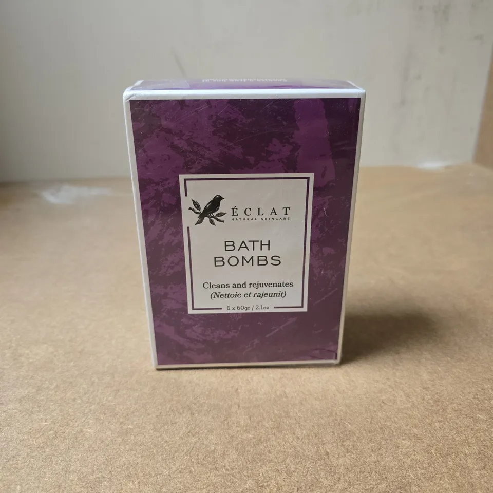 ÉCLAT BATH BOMBS – NATURAL SKINCARE, BOXED