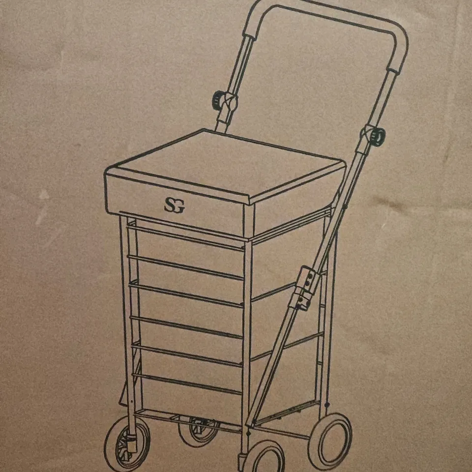 BOXED FIRST CHOICE PREMIUM SHOPPING TROLLEY IN GREY