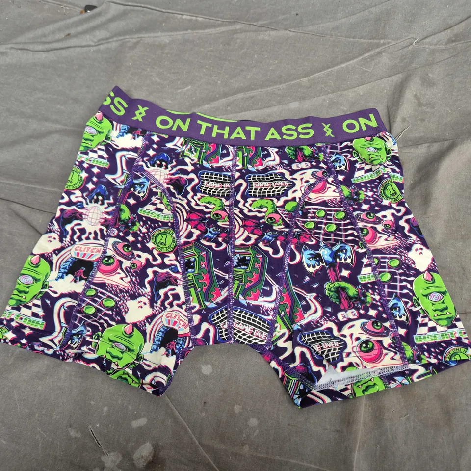 ON THAT ASS ORIGINALS GLITCH BOXER SHORTS – UK L