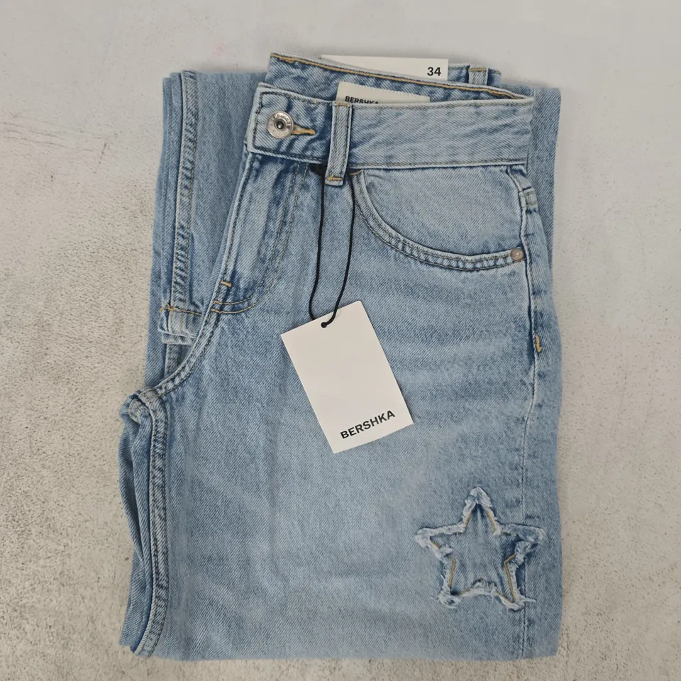 BERSHKA JEANS IN BLUE SIZE UK 6