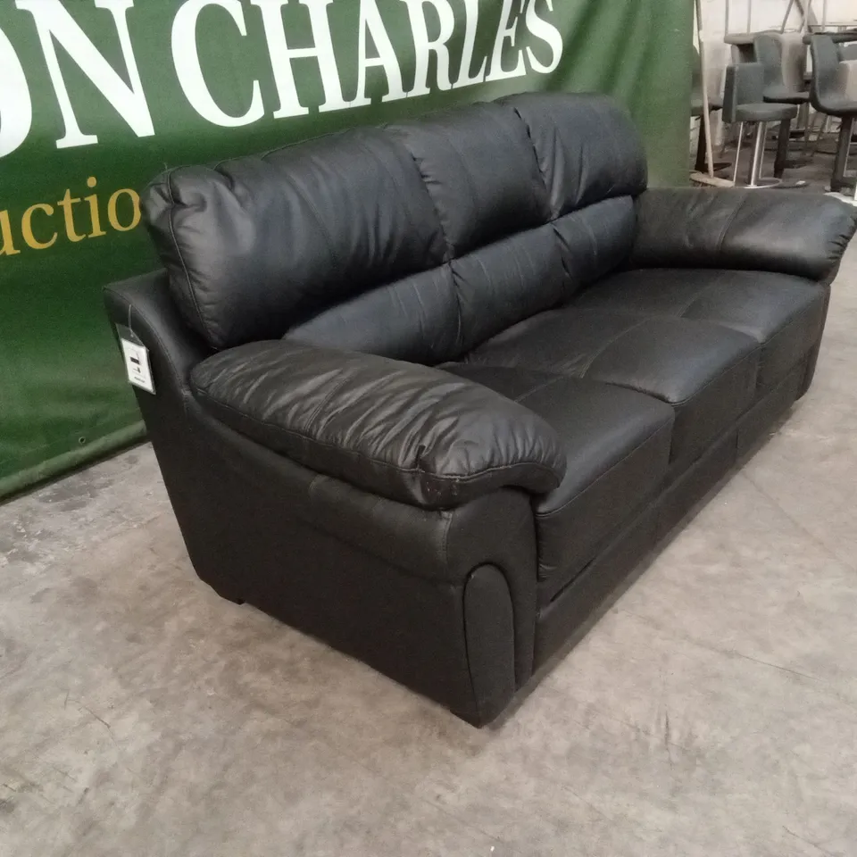 WILMSLOW LEATHER 3 SEATER SOFA RRP £999