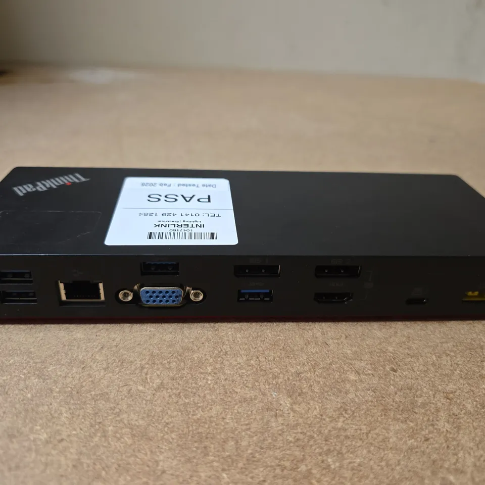 LENOVO THINKPAD THUNDERBOLT 3 DOCK 