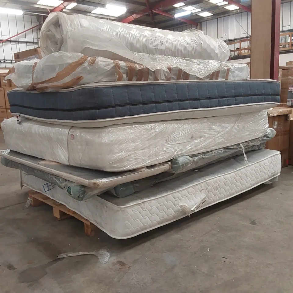 PALLET CONTAINING APPROXIMATELY 5x MATTRESSES, 5x HEADBOARDS