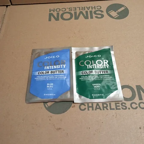 APPROXIMATELY 34 X ASSORTED JOICO HAIR CARE PRODUCTS TO INCLUDE COLOR INTENSITY COLOR BUTTER GREEN ETC