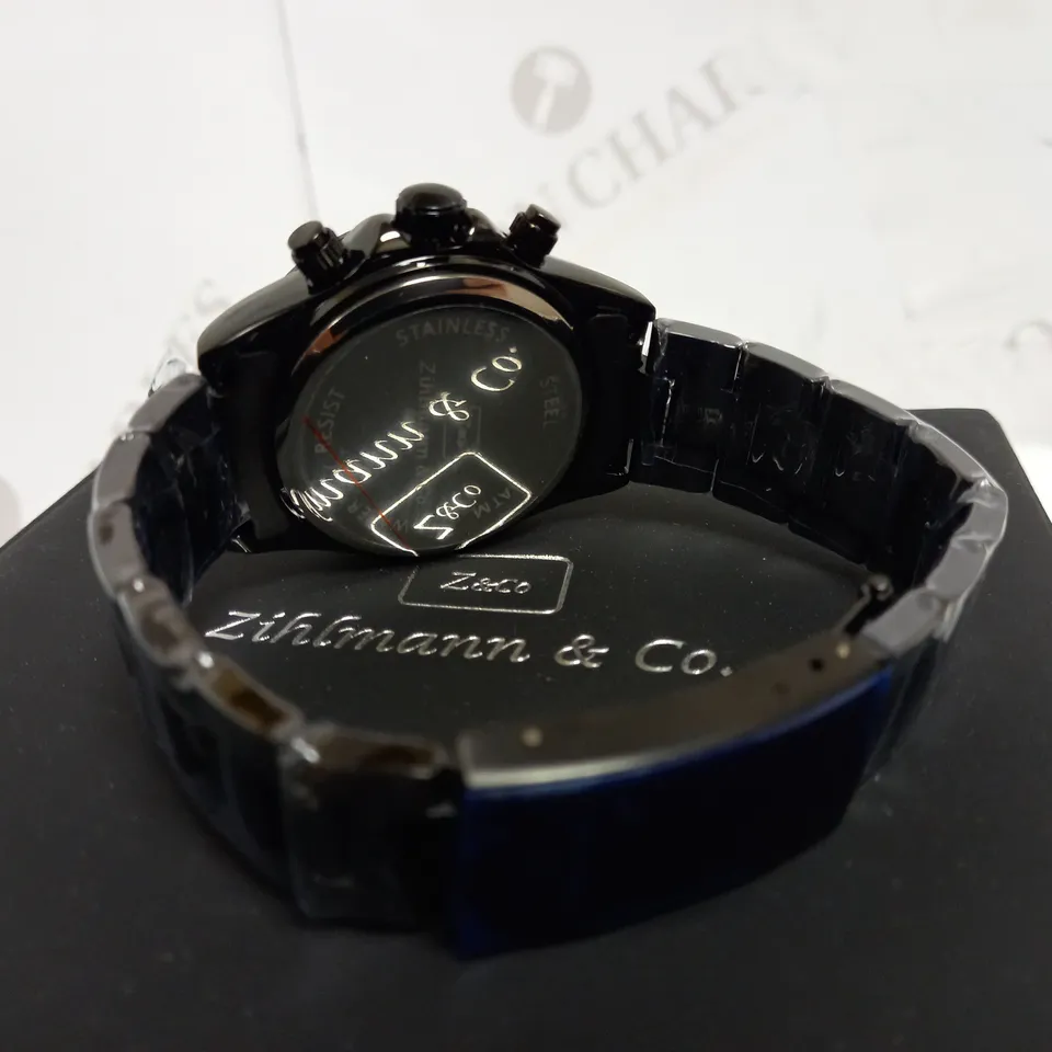 ZIHLMANN & CO TRIPLE DIAL BRACELET STRAP WATCH