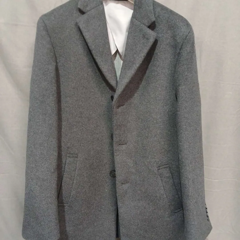 MOSS BUTTON BLAZER IN GREY - MEDIUM