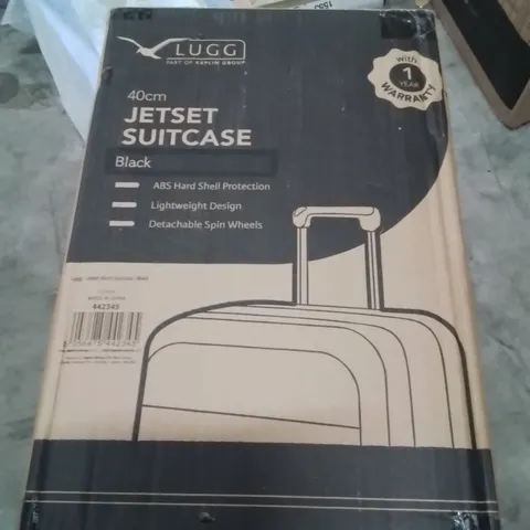 BOXED LUGG 40CM JETSET SUITCASE BLACK