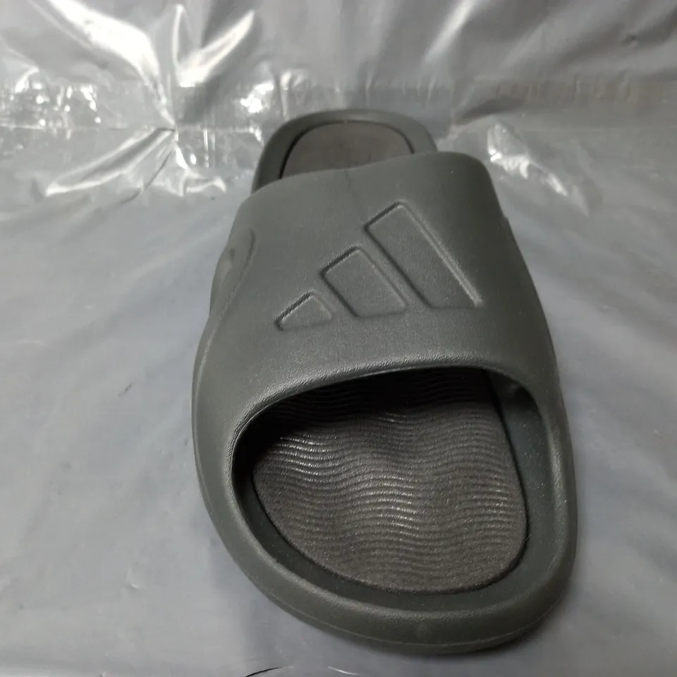 PAIR OF ADIDAS ADICANE SLIDES IN GREY - UK 11
