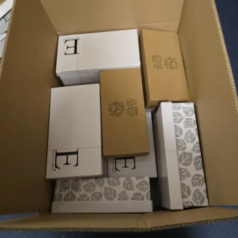 BOX OF APPROXIMATELY 14 ASSORTED PAIRS OF SHOES IN VARIOUS STLYES , COLOURS AND SIZES