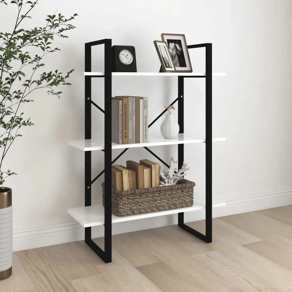 BOXED HOLLAWAY 105CM 3 SHELF SHELVING UNIT (1 BOX)