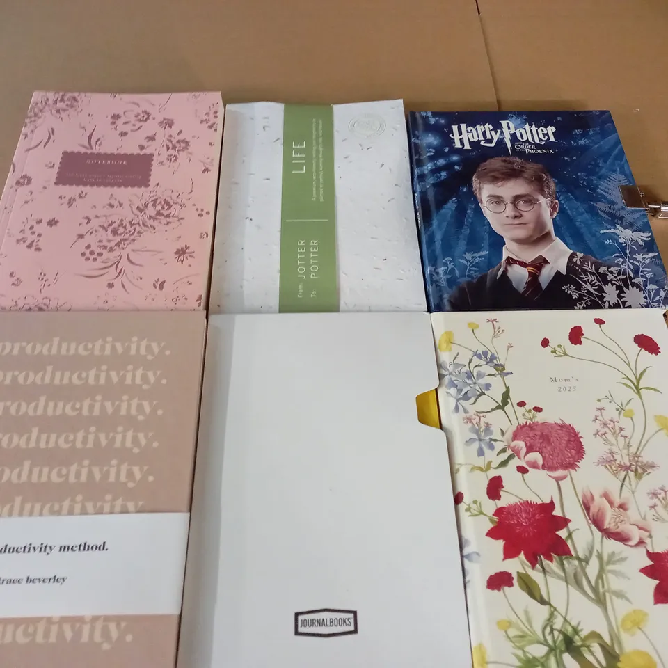 LOT OF 6 ASSORTED NOTEBOOKS AND JOURNALS
