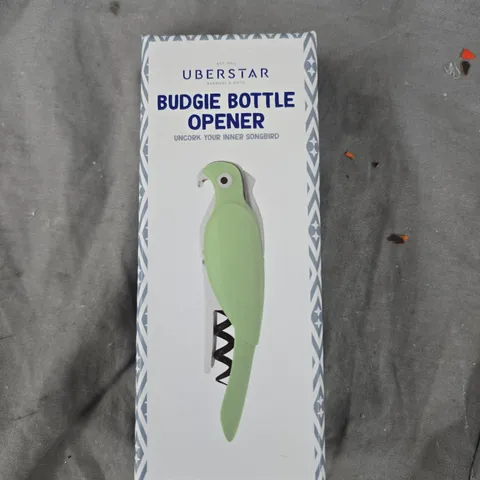 UBERSTAR BUDGIE BOTTLE OPENER – BOXED