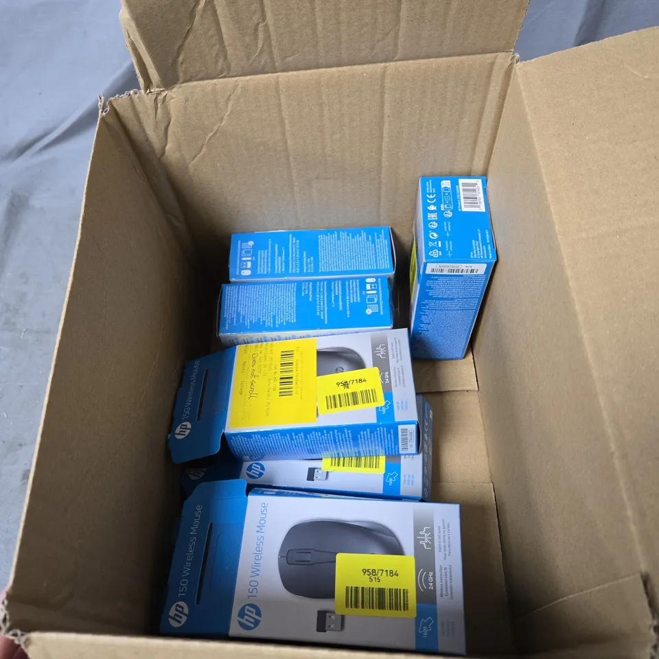 APPROXIMATELY 7 X HP 150 WIRELESS MOUSE – BOXED. FAULTY