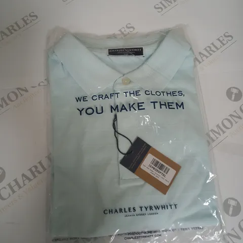 BAGGED CHARLES TYRWHITT COOL SHORT SLEEVE POLO SIZE L