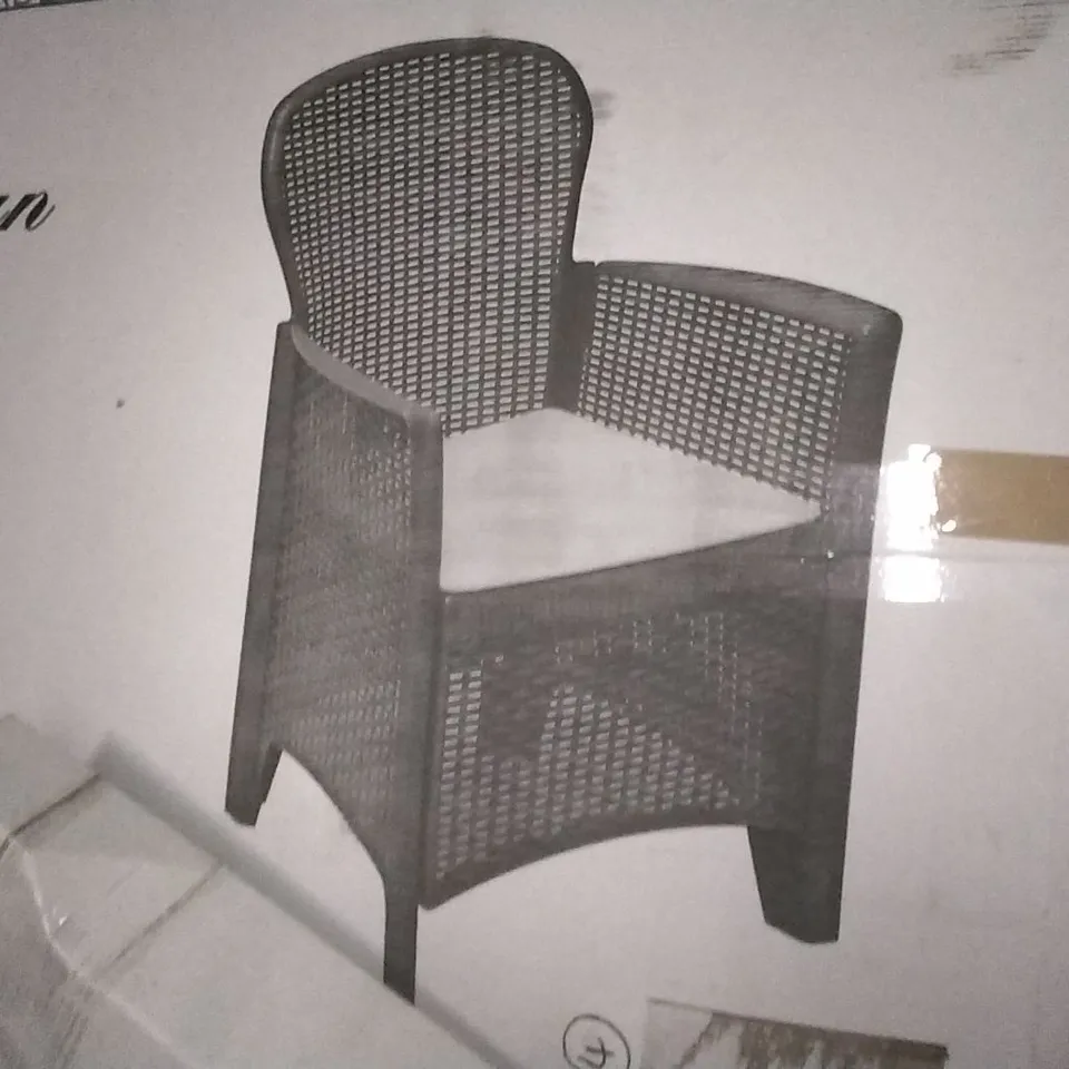 BOXED FOLIA LINEA RATTAN CHAIR 