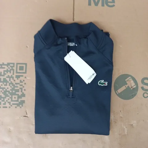 LACOSTE SPORT LONG SLEEVE 1/4 ZIP JACKET IN NAVY SIZE 5