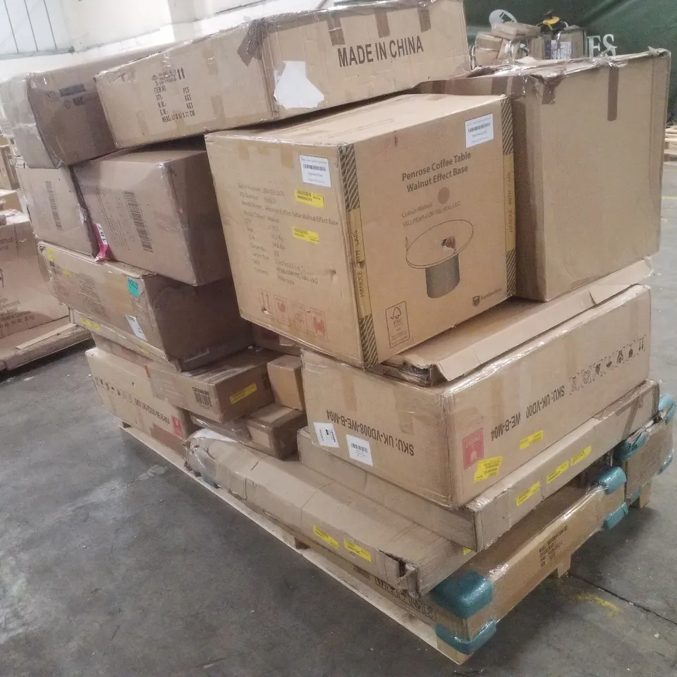 PALLET CONTAINING ASSORTED INCOMPLETE FLATPACK FURNITURE PARTS