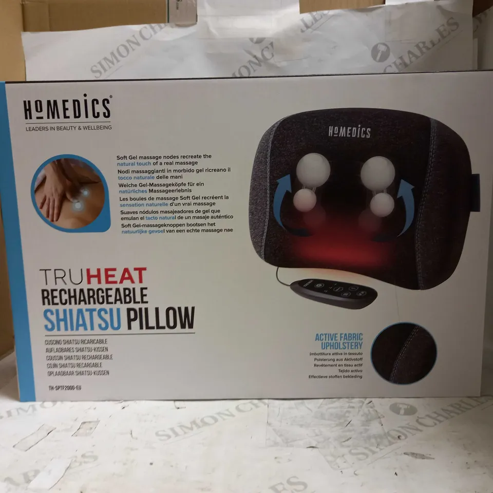 HOMEDICS TRUHEAT SHIATSU RECHARGEABLE PILLOW