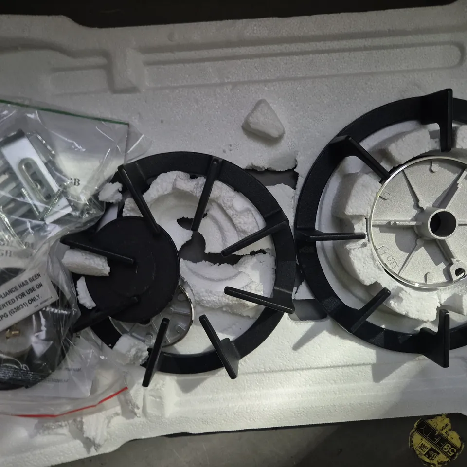 SIA BUILT-IN GAS HOB BGH30BL – 2 BURNER, BOXED